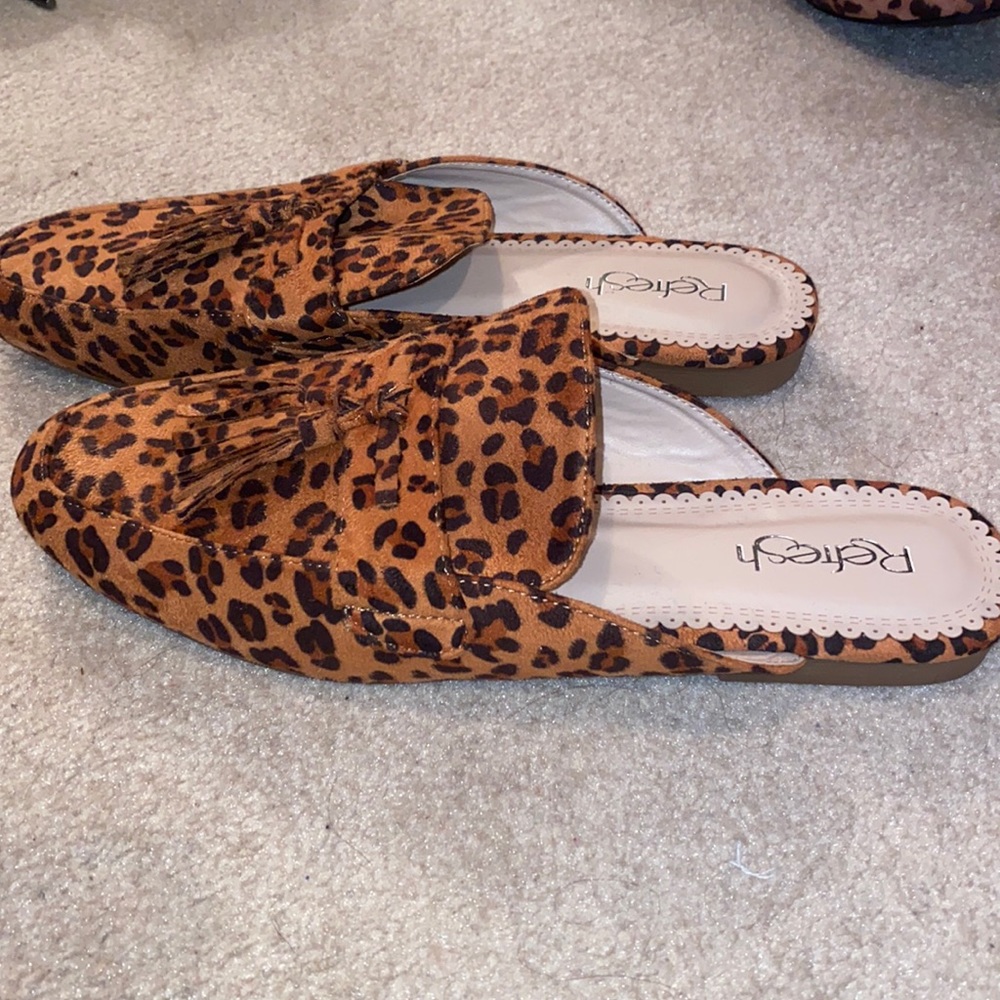 New! Leopard mules 😍😍😍